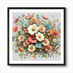 Bouquet Of Flowers 9 Art Print