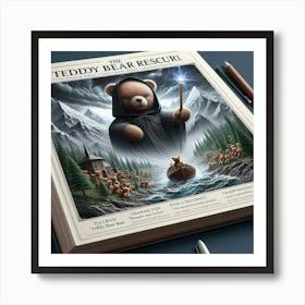 Teddy Bear Retriever Art Print