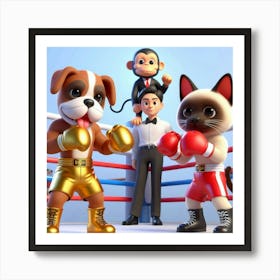 Boxing Ring 1 Art Print