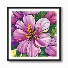 Alstroemeria Flowers 28 Art Print