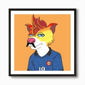 Soccer Doge #1279 Art Print