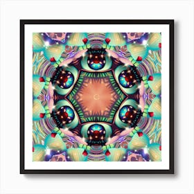 Psychedelic Mandala 64 Art Print