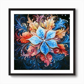 Rgb Flower Art Print