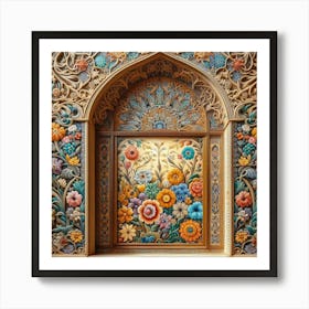 Window Of Islamic Art(Baghdad style) Art Print