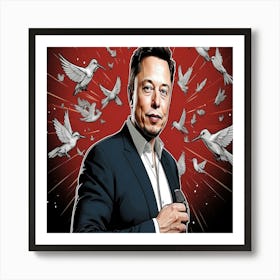 Elon Musk Art Print