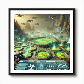 Toxic Pools Scifi Art Print