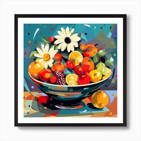 Fruit In A Bowl Art Print