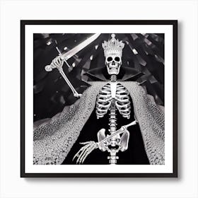 Skeleton King 1 Art Print