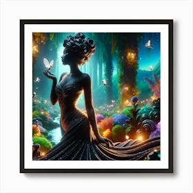 Fairy In The Forest Art Print