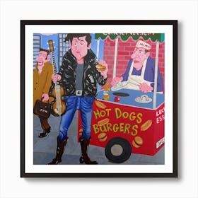 A pre- Vegetarian Paul McCartney during his early Hamburger period. 1 Art Print