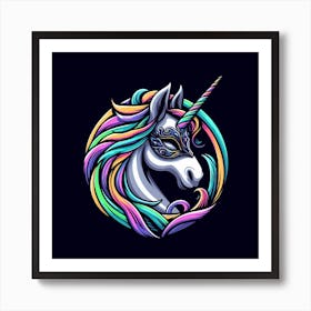 Unicorn Mascot 2 Poster