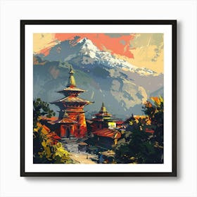 Nepal Painting Art Print