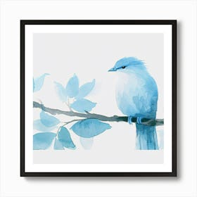 Blue Bird Art Print