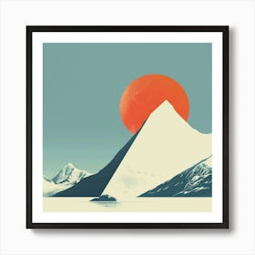 A South Pole Minimal Illustration Art Print