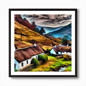 Scottish Highlands Village Series 4 Art Print