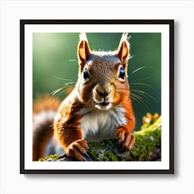 Squirrel In The Forest 270 Art Print