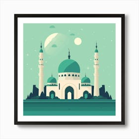 Mosque In The Sky 1 Art Print