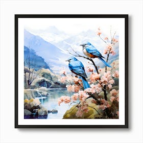 Enchanted Avian Mystical Birds Art Print