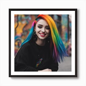 Rainbow Hapiness Art Print