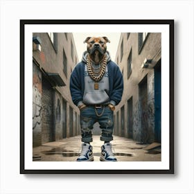 Hip Hop Dog 1 Art Print