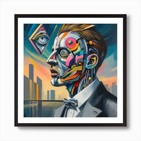 'The Man In The Suit' Art Print