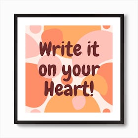 love heart Art Print