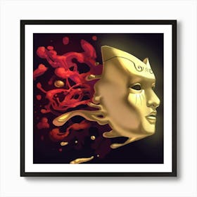 Mask Of The Masquerade Art Print