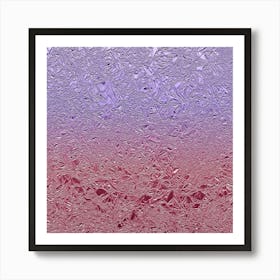 Purple And Pink Aluminum Foil Art Print