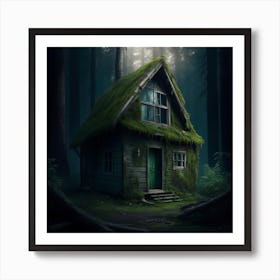 Abandoned Cabin In The Woods Art Print