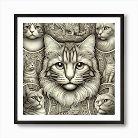 Cat Portrait Art Print