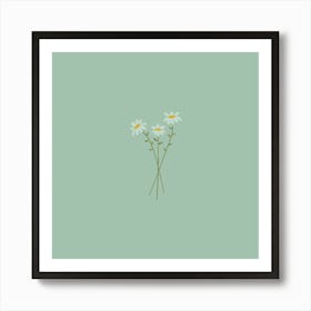 Daisy Painting, Daisy Painting, Daisy Painting, Daisy Painting Art Print