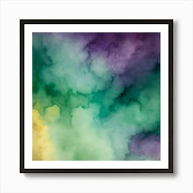 Abstract Watercolor Background 1 Art Print