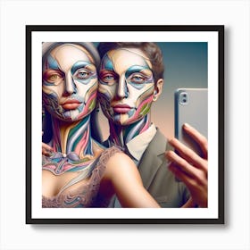 Portrait Of A Couple Art Print