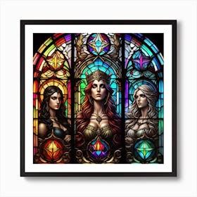 Illuminated Kaleidoscope 1 Art Print