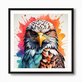 Colorful Eagle Art Print