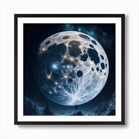 holy moon Art Print