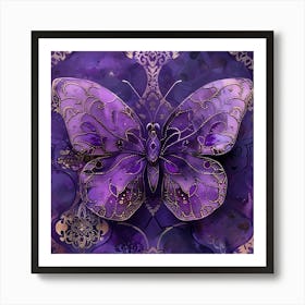 Purple Butterfly 5 Art Print