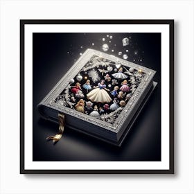 characters on book Art Print