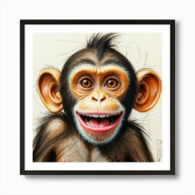 Chimpanzee 17 Art Print