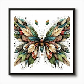 Butterfly Art Drawing 3 Art Print