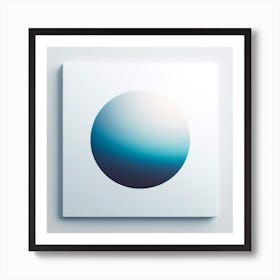 Blue Sphere Canvas Print Art Print