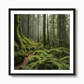 Mossy Forest Art Print