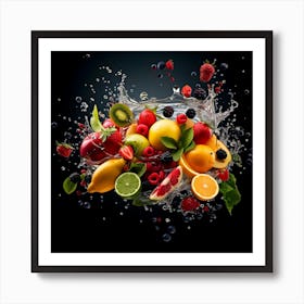 Fruit Splash 7 Art Print