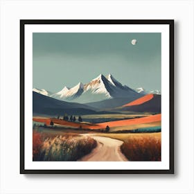 Landscape Painting 4 Art Print