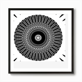 Black And White Spiral Art Print