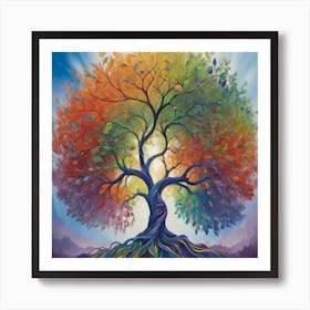 Rainbow Tree Of Life Art Print