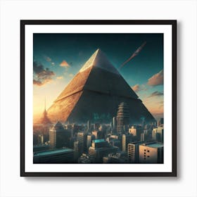 Pyramid City Art Print