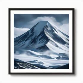 Snowy Mountain 1 Art Print