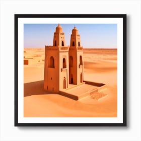 Islamic Mosque In The Desert 6 Art Print