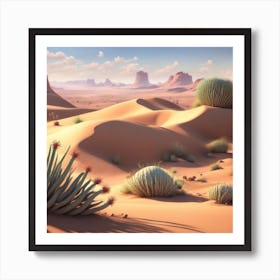 Desert Landscape 11 Art Print